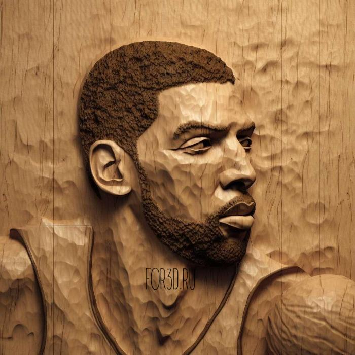 Tim Duncan 1 stl model for CNC